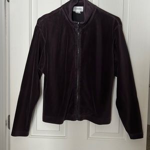 Abraxas velour zip up sweatshirt Lg